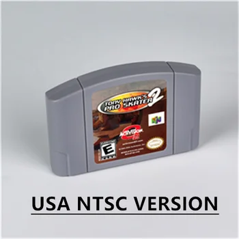 Tony Hawk's Pro Skater 2 для ретро 64-битного игрового картриджа, версия для США, формат NTSC, детский игровой подарок