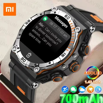 Xiaomi Mijia Мужские 1,43-дюймовые Смарт-Часы с Bluetooth-вызовом, Батарея 700 мАч, Пульсометр, Измеритель Артериального давления, Женские Спортивные Часы Для Фитнеса