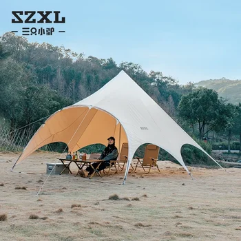 XK Негабаритный открытый тент с бабочкой, палатка для кемпинга, кемпинг, плотный солнцезащитный козырек от дождя и солнца