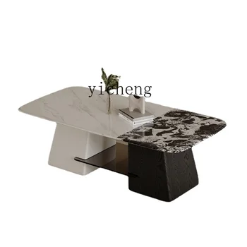 Zc Современный минималистичный стол из супер Хрустального камня для гостиной Home Advanced Sense Креативный Прямоугольный Стеклянный Чайный столик