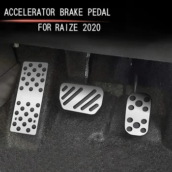 Автомобильная алюминиевая педаль акселератора, педаль тормоза, Ножная педаль, отделка интерьера для Toyota Raize 2020