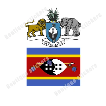 Автомобильные Креативные Наклейки Национальный Флаг Свазиленда Национальная Эмблема Наклейка Художественный Узор Зеркало Заднего Вида Окно Аксессуары Для Лобового Стекла