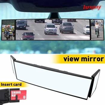 Автомобильный зажим на зеркале заднего вида, Выпуклое зеркало, Универсальное широкоугольное зеркало заднего вида, Автомобильные Внутренние зеркала