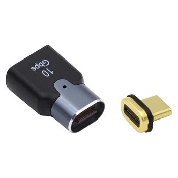 Адаптер данных OTG к USB3.0 женский 10 Гбит/с C-тип мужской Под разными углами Магнитный для ноутбука и телефона