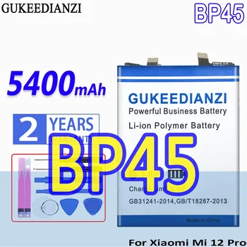 Аккумулятор GUKEEDIANZI большой емкости BP45 5400mAh для аккумуляторов мобильных телефонов Xiaomi Mi12Pro Mi 12 Pro 12Pro 12Pro