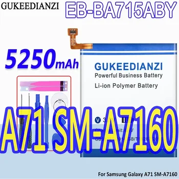 Аккумулятор Большой Емкости GUKEEDIANZI EB-BA715ABY 5250mAh Для Samsung Galaxy A71 SM-A7160 Bateria