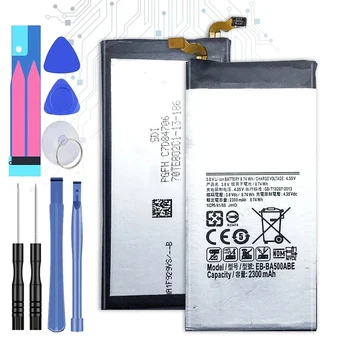 Аккумулятор емкостью 2300 мАч для Samsung Galaxy A5 (2015 Edition) A500 SM-A500F A500F A500K SM-A500FU A5000 A5009 EB-BA500ABE + Бесплатные инструменты