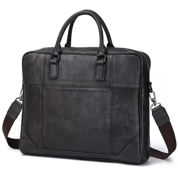 Бизнес-элита, мужская сумка-тоут, мужские сумки-мессенджеры, мужской портфель из натуральной кожи, сумка для 14-дюймового ноутбука, офисная сумка формата А4 из коровьей кожи