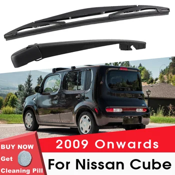 Большинство автомобильных щеток для рычагов стеклоочистителя заднего стекла для Nissan Cube 2009 года выпуска, Хэтчбек, автостайлинг ветрового стекла