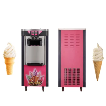 Вертикальная машина для производства мороженого с тремя головками Пищевой Материал Коммерческий Йогурт Пломбир