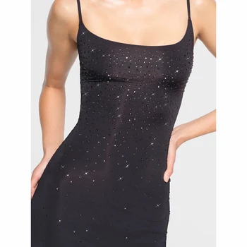 Вечернее платье Firmranch, элегантное облегающее длинное платье-комбинация со стразами, X-образная сексуальная цельнокроеная модель для девочек на все сезоны, бесплатная доставка