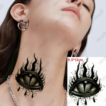 Водонепроницаемая временная татуировка Наклейка Arab Eye StoryFake Tatto Flash Tattoo Кисть руки среднего размера Художественные татуировки для детей Женщин Мужчин