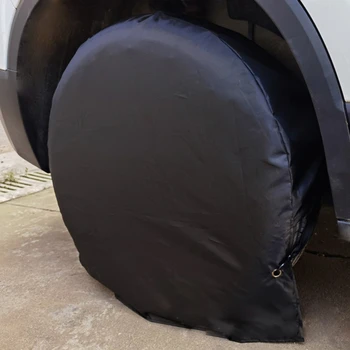 Водонепроницаемая сумка для хранения автомобильных шин, защитная пленка для колес RV, черная пылезащитная