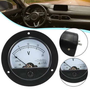 Вольтметр постоянного тока круглой формы, легко устанавливаемые приборы для отображения напряжения в автомобиле для автомобилей