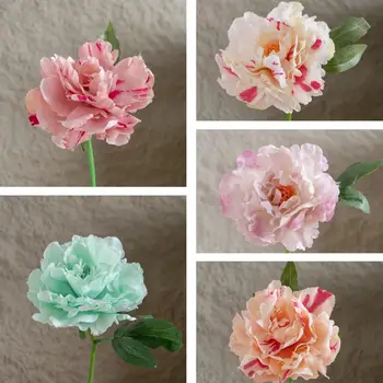 Всесезонные искусственные цветы Реалистичные искусственные цветы Пион для украшения дома Свадебный аксессуар Diy проекты навсегда