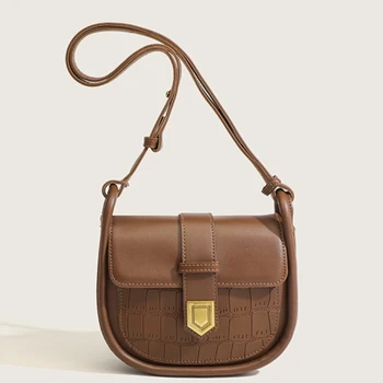 Высококачественная французская сумка через плечо в стиле ретро, женская весенняя новинка моды, нишевая седельная сумка, универсальная сумка через плечо, женская сумка через плечо
