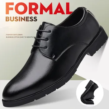 Высококачественные официальные кожаные мужские модельные туфли, дышащая мужская повседневная обувь Итальянского люксового бренда, нескользящая мужская обувь для вождения
