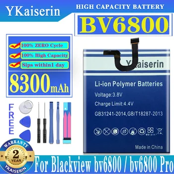 Высококачественный Аккумулятор YKaiserin 8300mAh Для Blackview BV6800 Pro IP68 Водонепроницаемый MT6750T