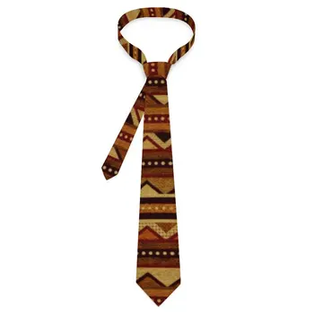 Галстук с африканским принтом, Красочные винтажные галстуки для отдыха, Элегантный галстук для взрослых унисекс, графический воротник, Идея подарка для галстука