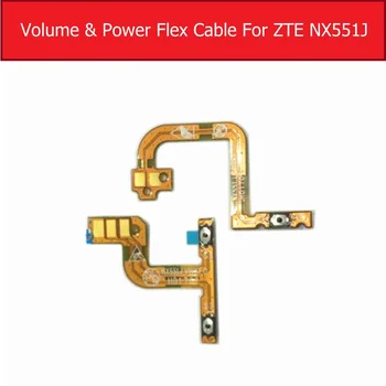 Гибкий кабель питания и регулировки громкости для ZTE Nubia M2 NX551J, Боковая кнопка переключения питания и регулировки громкости, Запасные части из гибкой ленты