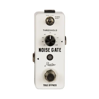 Гитарная педаль Rowin Noise Gate, педали гитарных эффектов, эффекты шумоподавления для режимов Hard Soft для электрогитары
