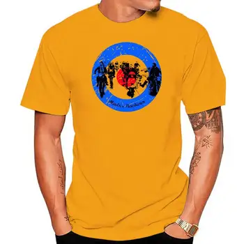 Горячая летняя мужская футболка 2022, футболка с модным принтом, летние футболки с логотипом Mods V Rockers Mod Target, однотонные футболки