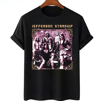 Горячая мужская футболка Jefferson Starship Band с коротким рукавом S-4XL Tee C1344