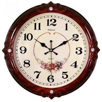 Гостиная Простые Европейские креативные Электронные кварцевые часы Домашние Немой Декоративные Настенные часы Украшение гостиной