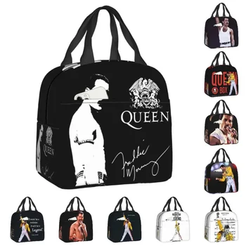 Группа Freddie Изолированная сумка для ланча для женщин Рок-певицы Портативный термоохладитель Bento Box School