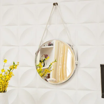 Декоративные зеркала в скандинавском минималистичном стиле Круглые Декоративные зеркала для макияжа в ванной комнате Дизайн гостиной Wandspiegel Home Decor WZ50DM