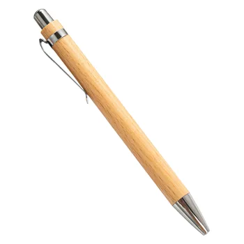 Деревянная Шариковая Ручка для Студентов, Однотонная Гелевая Ручка, Канцелярские Принадлежности