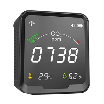 Детектор CO2, монитор качества воздуха в помещении, датчик NDIR, детектор углекислого газа, Тестер температуры и влажности воздуха