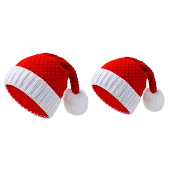 Детская шапка для младенцев, шапка для взрослых, Осенне-зимняя теплая вязаная Шапка, Рождественская шапочка для младенцев, Подарочная шапка с длинным хвостом Эльфа, шапка для рождественской вечеринки