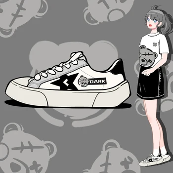 Дизайнерская обувь Amy and Michael 2023, новый тренд, милые девушки, студентки, повседневная парусиновая обувь, теннисные женские туфли на плоской подошве, женская вулканизированная обувь