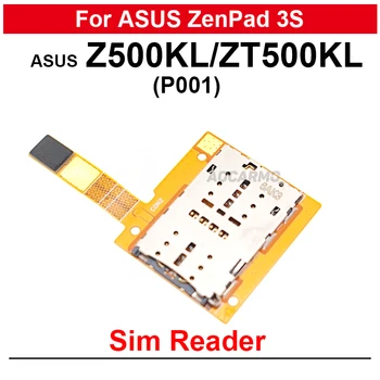 Для ASUS ZenPad 3S P001 Z500KL ZT500KL Устройство Чтения SIM-карт Держатель Лотка для Sim-карт Гибкий Кабель Запасные Части