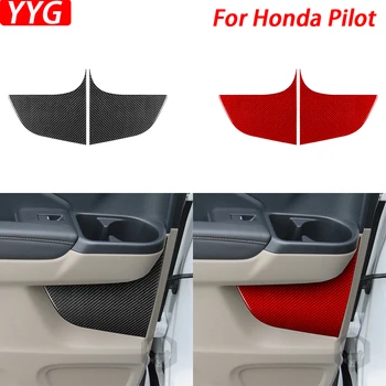 Для Honda Pilot 2016-2022 Декоративная крышка панели задней двери из углеродного волокна, украшение интерьера автомобиля, Аксессуары для укладки, наклейка