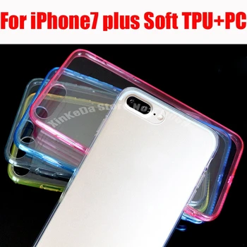 Для iPhone 7 7plus чехол ультратонкий прозрачный кристалл TPU акриловые чехлы для телефонов Задняя крышка для iPhone X 8 7 6S Plus 5S SE