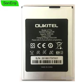 Для Oukitel U7 Pro Battery Batterie Bateria Высококачественная новинка 2500 мАч
