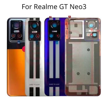 Для Realme GT Neo 3 Neo3 Средняя рамка /передняя ЖК-панель/Задняя стеклянная крышка Замена корпуса задней батарейной двери