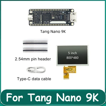 Для Tang Nano 9K FPGA Goai Development Board С 5-дюймовым SPI Голым Экраном Продвижение Интерфейса GW1NR-9 RISC-V RV HD 40P RGB