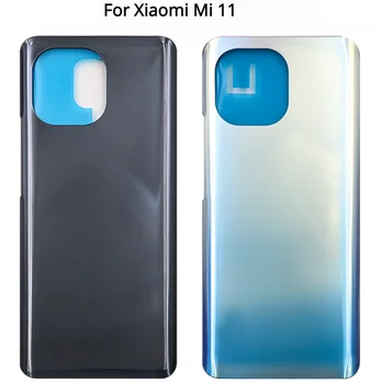 Для Xiaomi Mi 11 M2011K2C M2011K2G Задняя Крышка Батарейного Отсека 3D Стеклянная Панель Mi11 Задняя Дверь Корпус Батарейного Отсека Чехол С Клеем Заменить