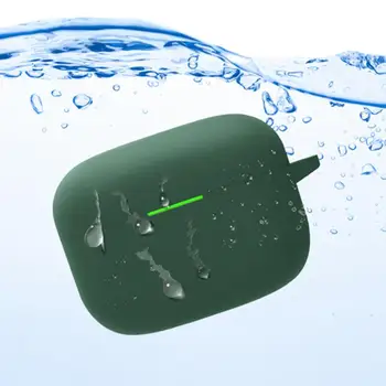 Для беспроводных наушников Sony LinkBud S Мягкий силиконовый чехол для защиты от пыли чехлы для наушников Защитный чехол с металлическим карабином