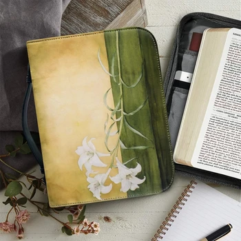 Женская сумка-Библия с принтом Purity Lily, обложка для Библии, Учебная книга 