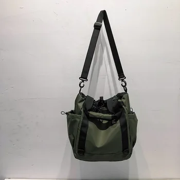 Женская сумка через плечо большой емкости, нейлоновая Водонепроницаемая сумка через плечо, сумка-мессенджер Унисекс, Дизайнерская Повседневная сумка, Уличная сумка в стиле хип-хоп