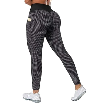 Женские сексуальные брюки для йоги с высокой талией, обтягивающие широкие брюки, повседневные брюки для фитнеса, упражнения для похудения бедер, танцевальные брюки большого размера