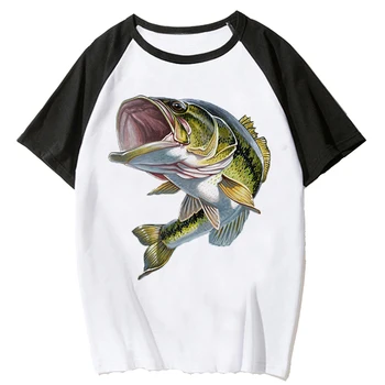 Женский топ для рыбалки, футболка с рисунком Y2K для девочек, забавная одежда y2k