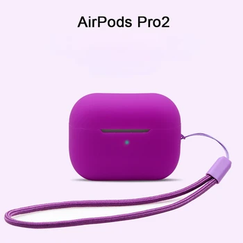 Жидкий Силиконовый Чехол для Apple Airpods Pro 2 Беспроводные Наушники Bluetooth Противоударный Чехол Защитный Чехол для Airpod Pro2 Fundas