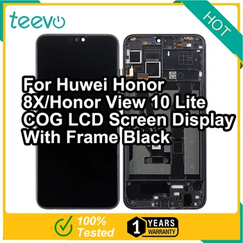 ЖК-дисплей Teevo для Huwei Honor 8X/ Honor View 10 Lite с сенсорным экраном и цифровым преобразователем с рамкой черного цвета
