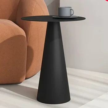 Журнальный столик в скандинавском стиле для гостиной, круглый металлический дешевый маленький диван, приставной столик, Эстетичные Предметы мебели для дома