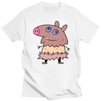 Забавная футболка Demon Slayer Kimetsu No Yaiba Inosuke Pig Boy С милым принтом, Топы, Графические Футболки, Повседневная Хлопковая футболка с коротким рукавом